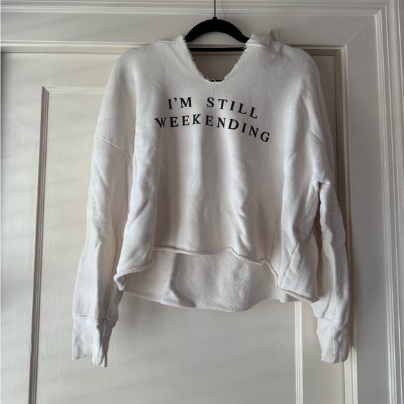 White Fox Boutique Tops - White Fox Boutique White Sweatshirt